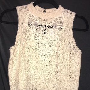 Free People crochet cropped top. S.